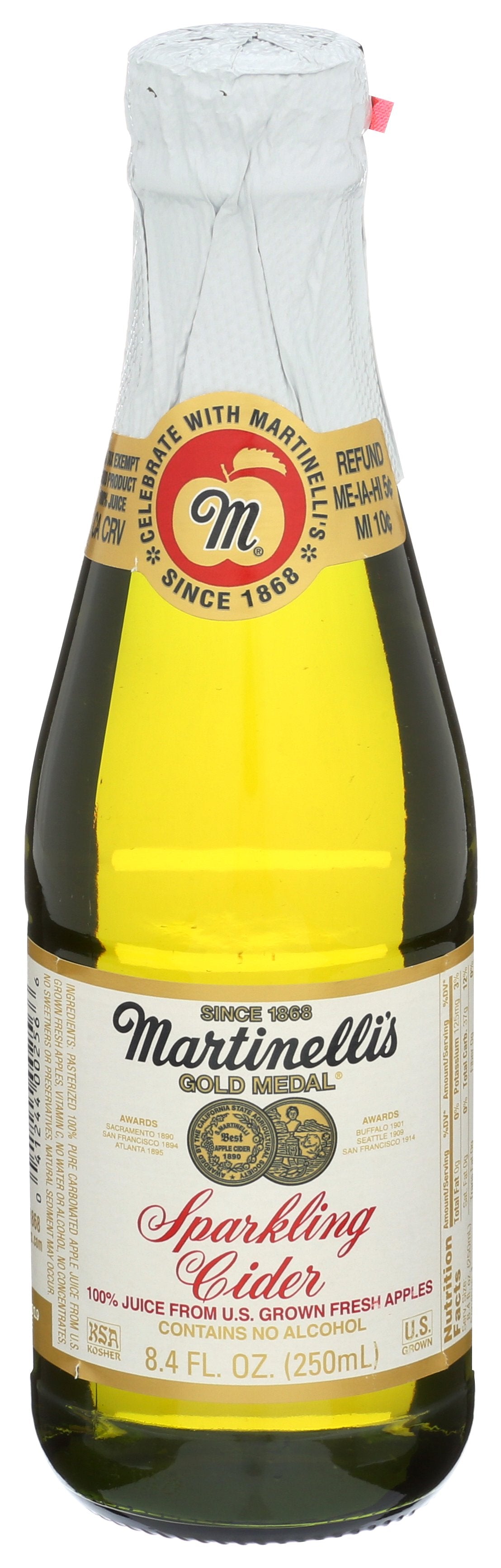 MARTINELLI JUICE SPRKLNG CIDER - Case of 12 [SPARKLING CIDER - 250 ML]