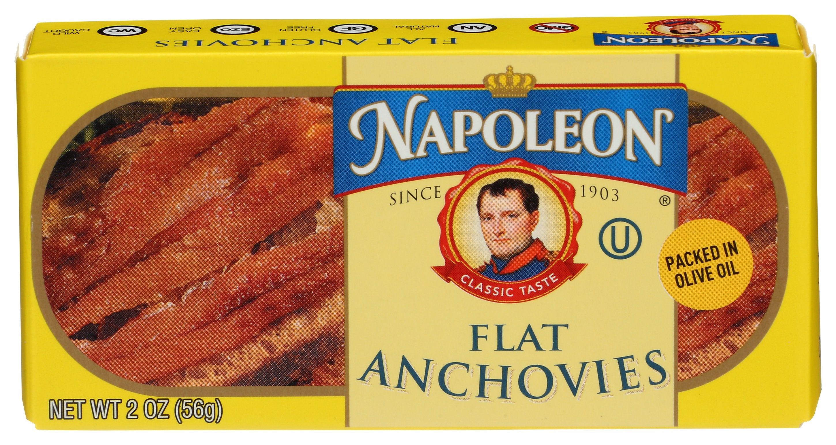 NAPOLEON ANCHOVY FLAT - Case of 25