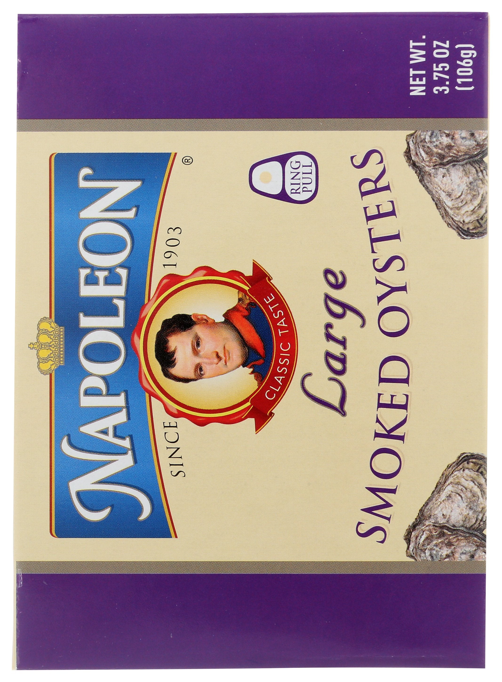 NAPOLEON OYSTER SMOKED LARGE - Case of 25