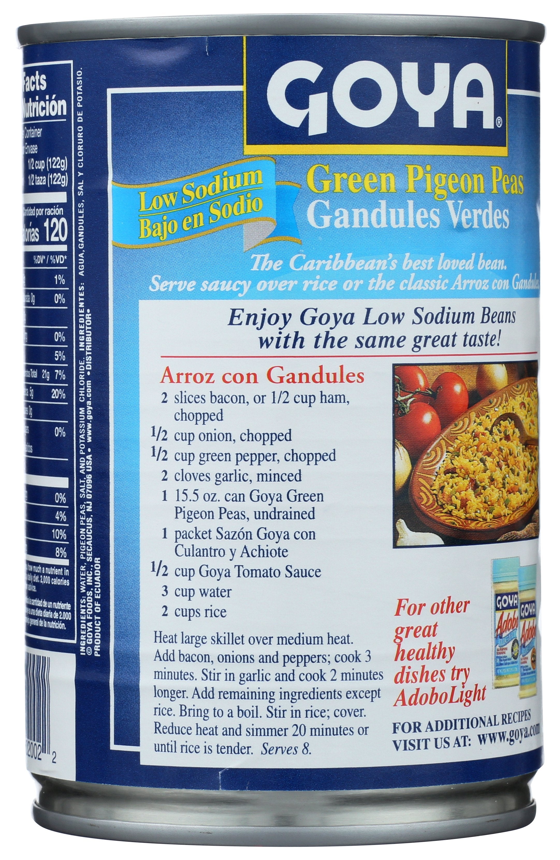 GOYA PEAS GRN PIGEON LW SODIUM - Case of 24