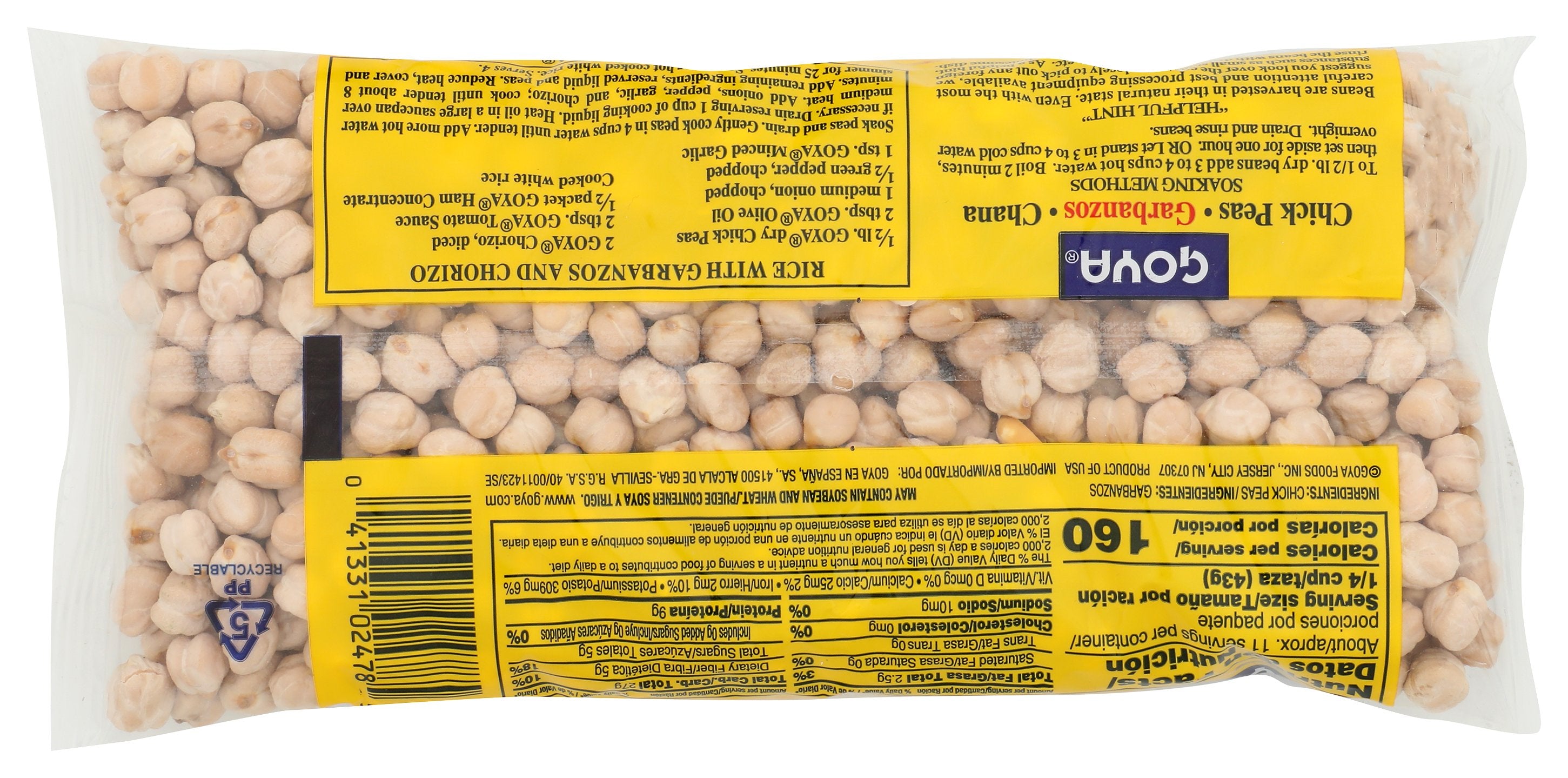 GOYA PEA CHICK - Case of 24 [GOYA - CHICK PEAS - 16 OUNCE - 16 OZ]