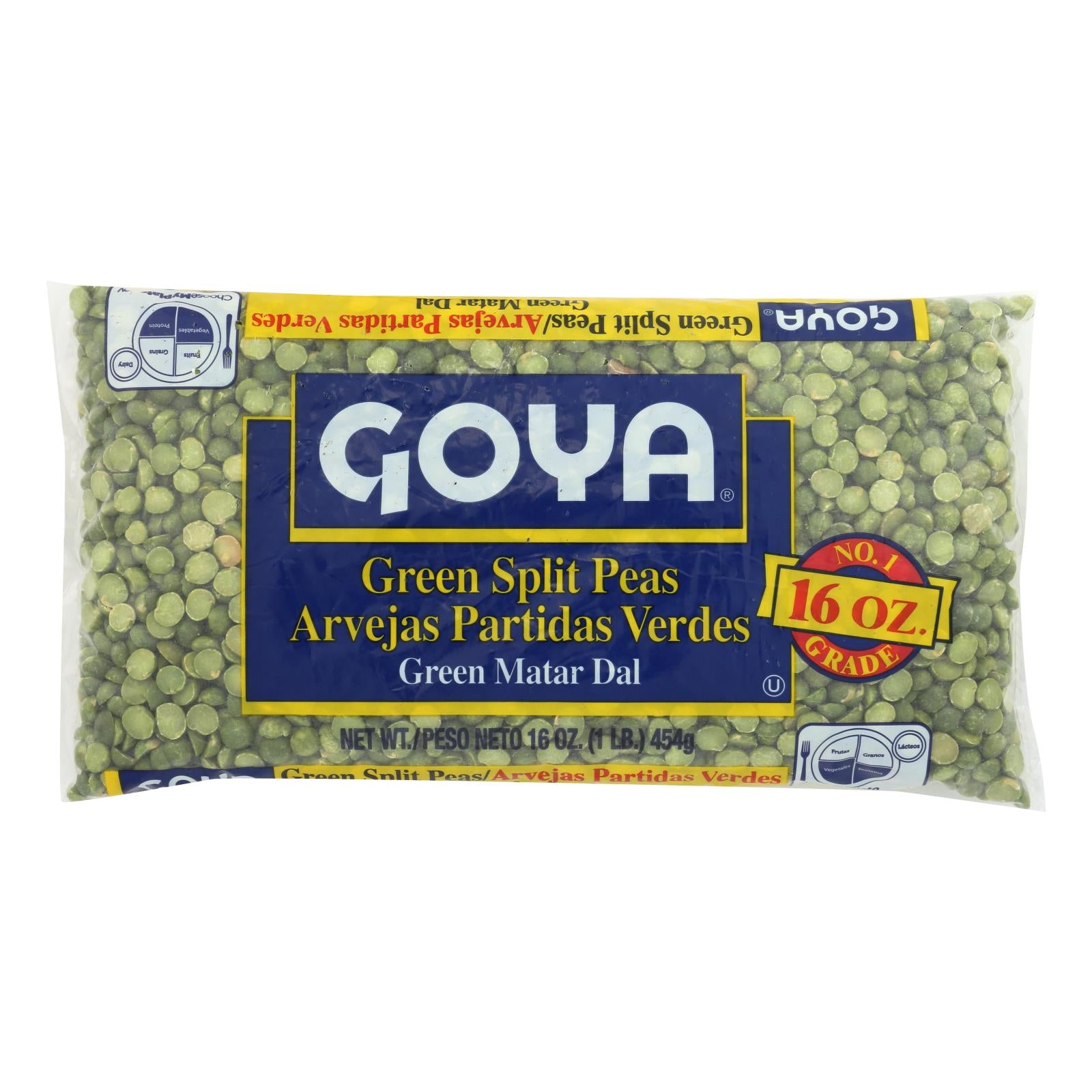 Goya - Peas Split Green - Case of 24-16 OZ