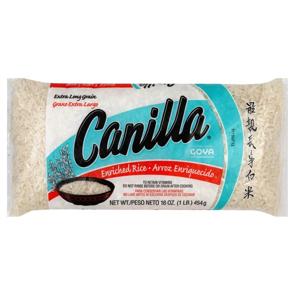 Goya Canilla Extra Long Grain White Rice - Case of 30 - 16 oz
