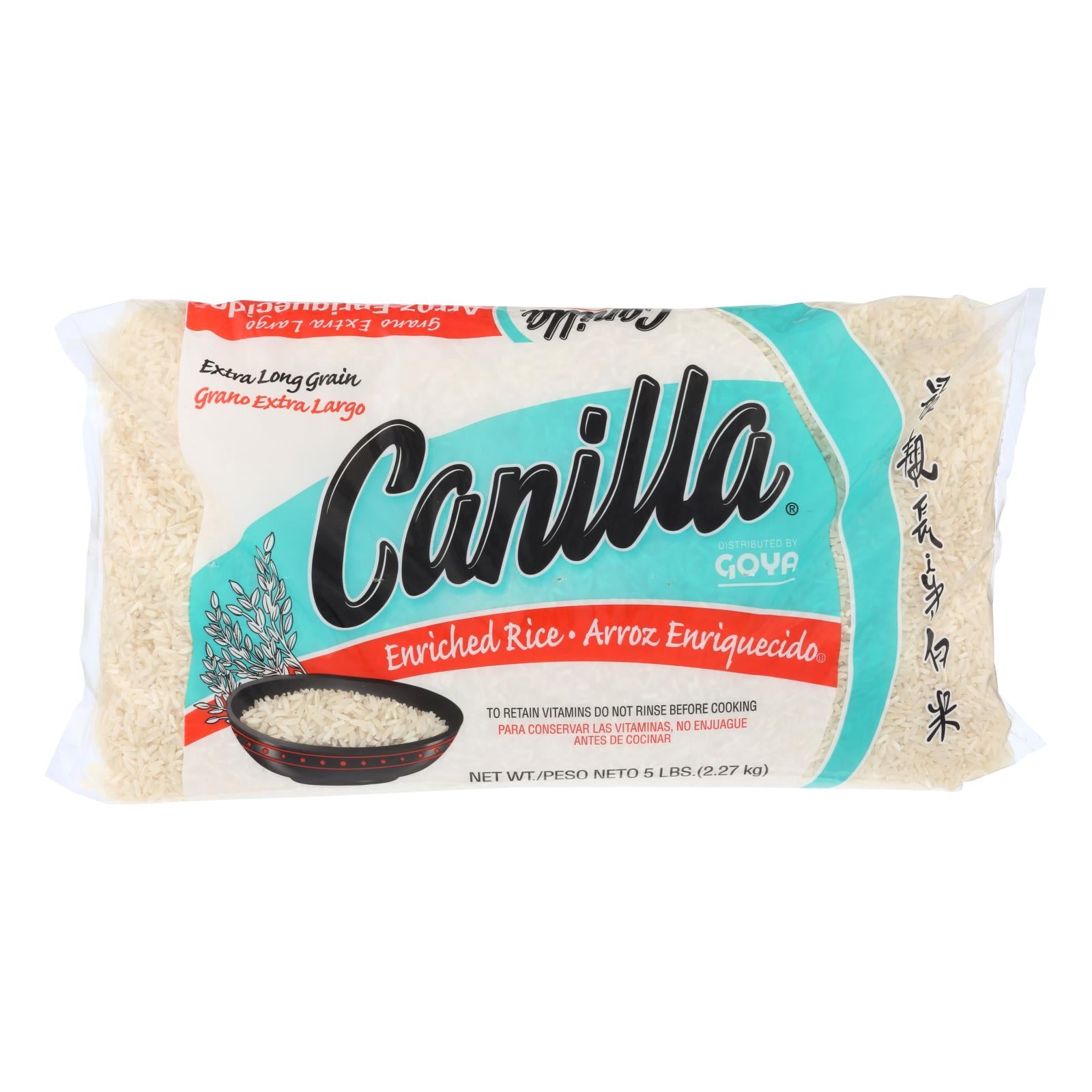 Goya - Rice Canilla Long Grain - Case of 12-5 LB