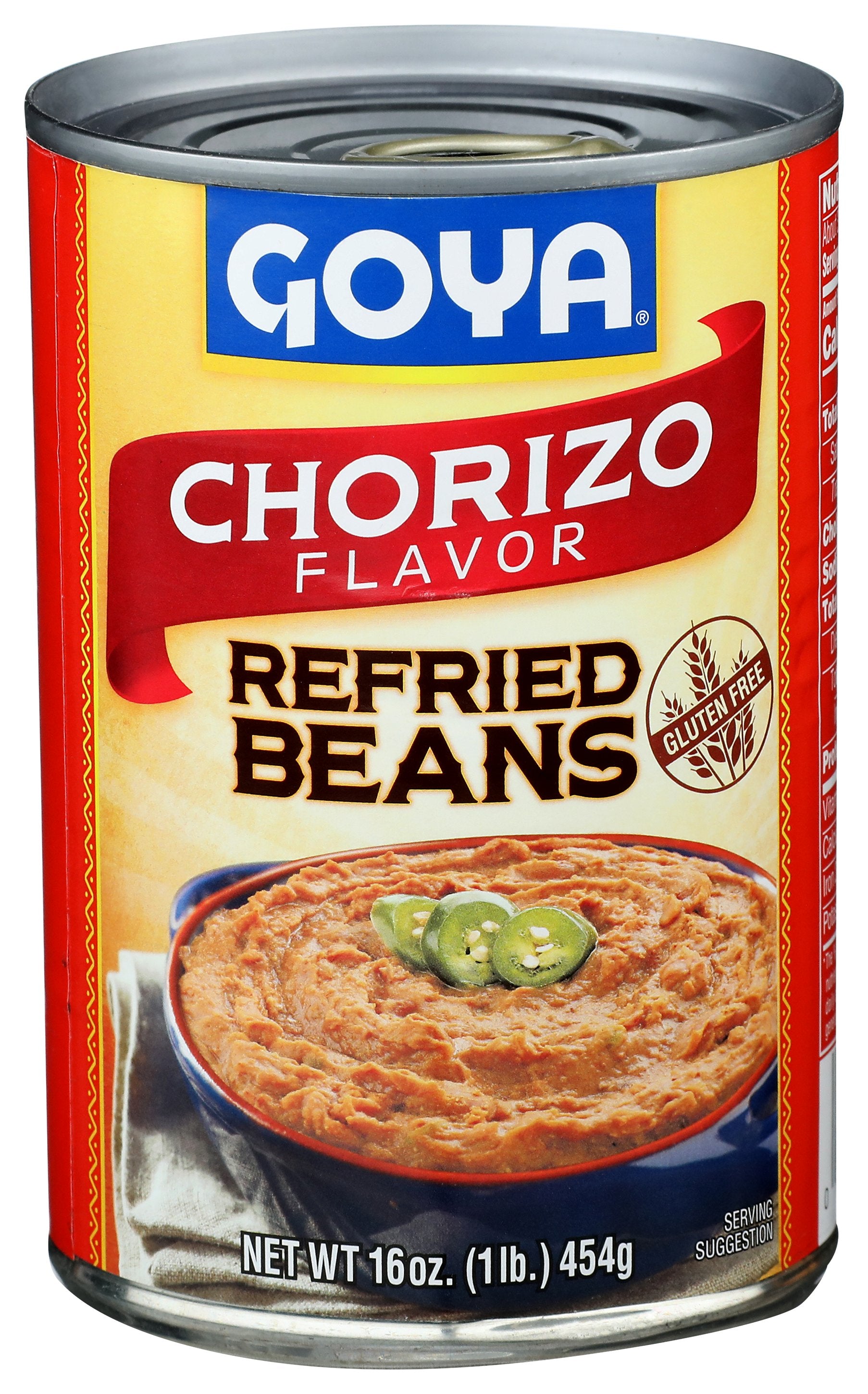 GOYA BEAN REFRIED CHORIZ - Case of 12