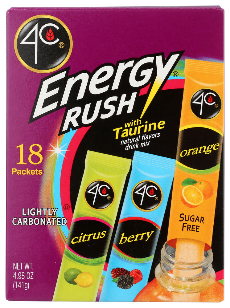 4c Foods Bev Stix Energy Rush 3v - Pack of 6 - 4.98 OZ