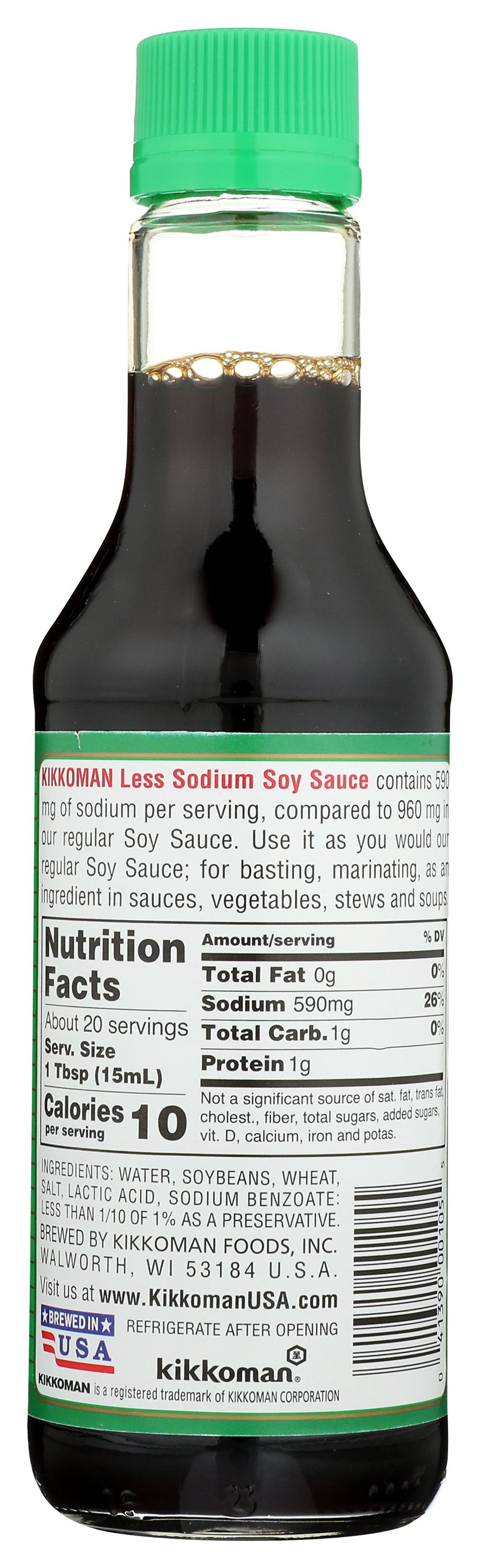 KIKKOMAN SAUCE SOY LESS SODIUM - Case of 6