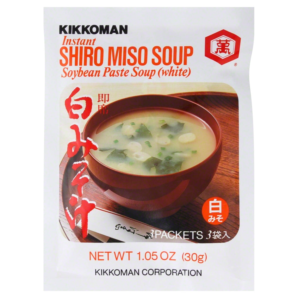 Kikkoman White Instant Miso Soup - Case of 12 - 1.05 oz