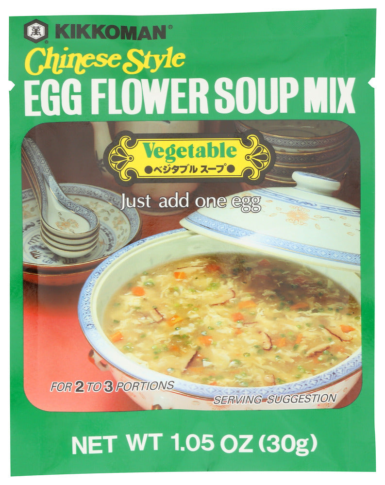 Kikkoman Soup Egg Flower Vegetable - Case of 12 - 1.05 oz
