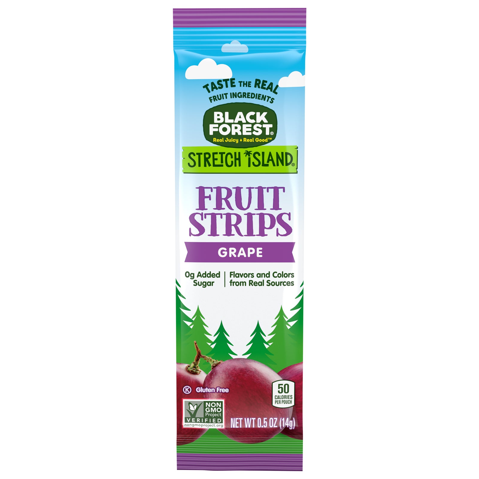 Black Forest Stretch Island - Fruit Strips Grape - Case of 30-0.5 Ounces