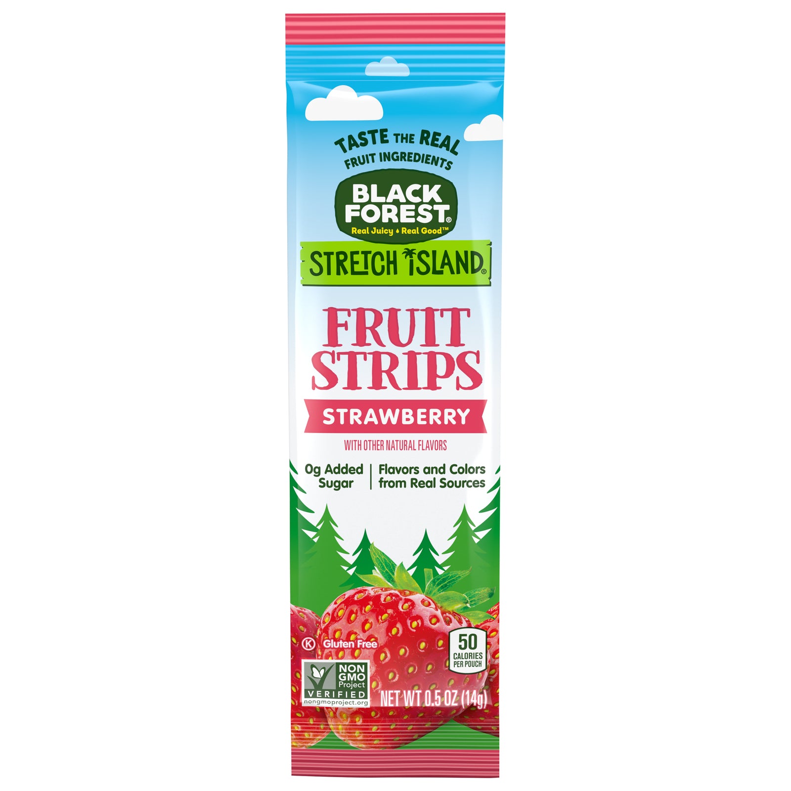 Black Forest Stretch Island - Fruit Strips Strawberry - Case of 30-0.5 Ounces