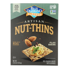 Load image into Gallery viewer, Blue Diamond - Artesion Nut Thins - Flax Seed - Case Of 12 - 4.25 Oz.
