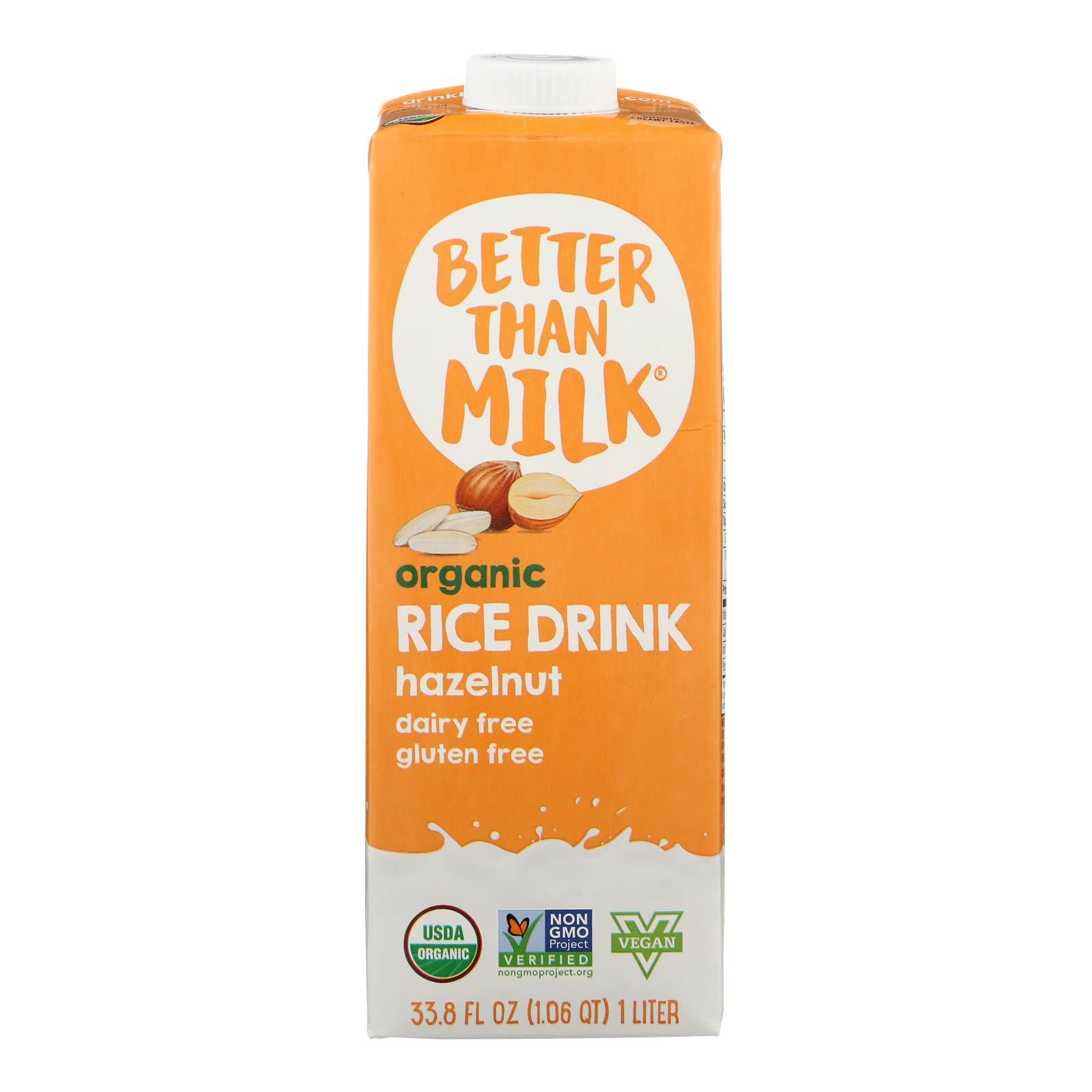 Better Than Milk - Drink Rice Hazelnut - Case of 6-33.8 FZ