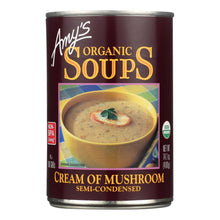Load image into Gallery viewer, Amy&#39;s - Organic Cream Of Mushroom Soup - Case Of 12 - 14.1 Oz
