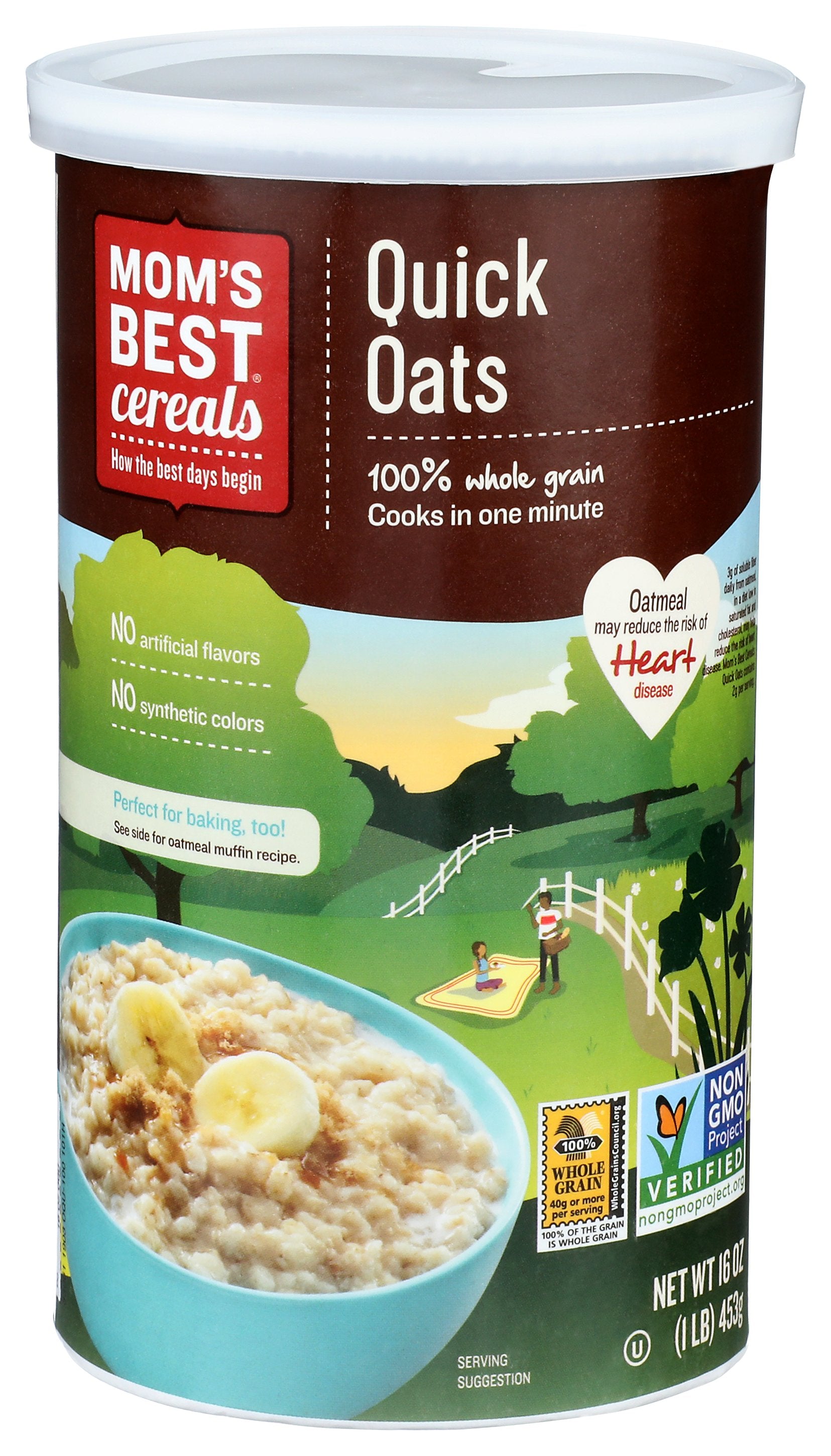 MOMS BEST OATS QUICK WHOLE GRAIN - Case of 12