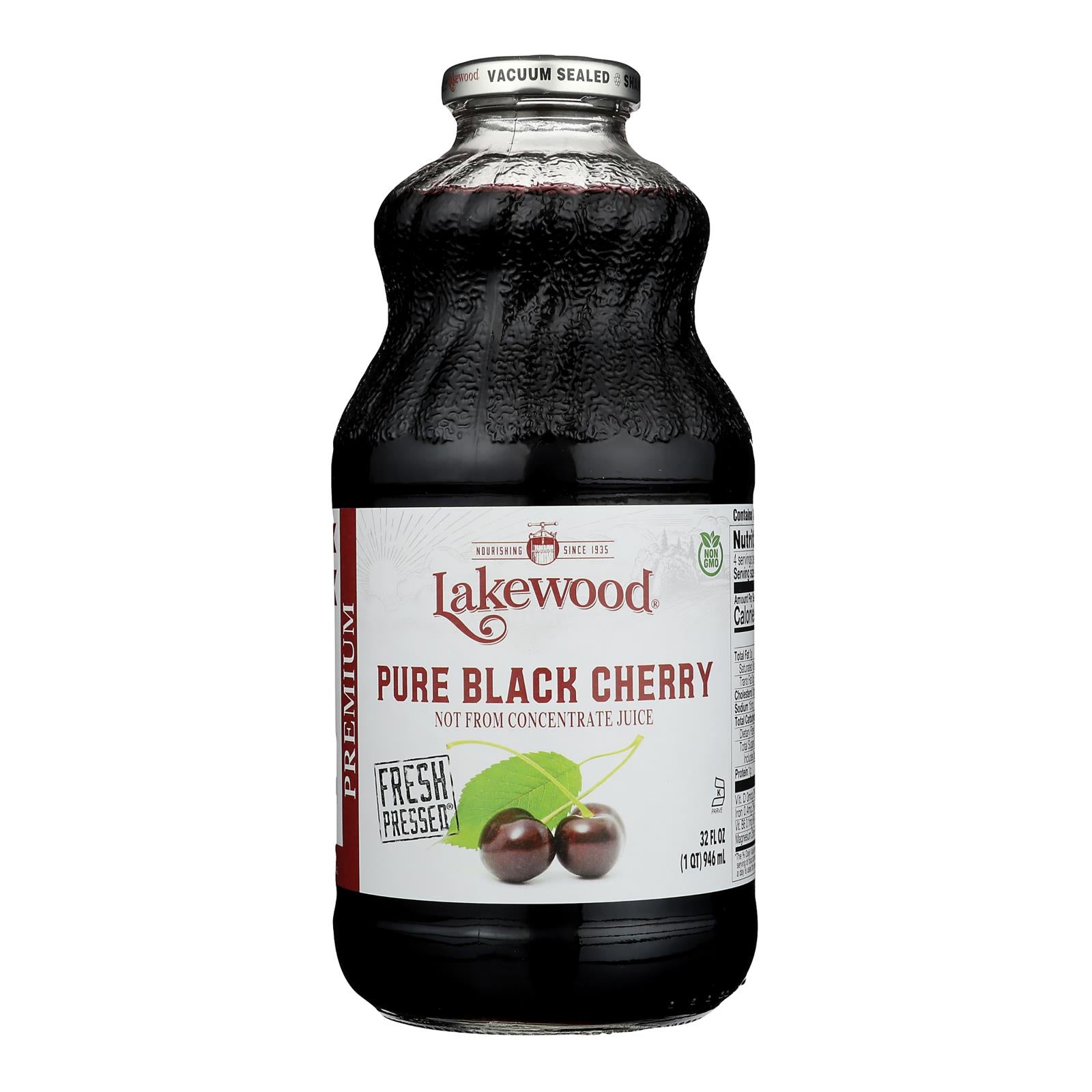 Lakewood - Organic Juice - Pure Prune - Case of 6 - 32 fl oz.