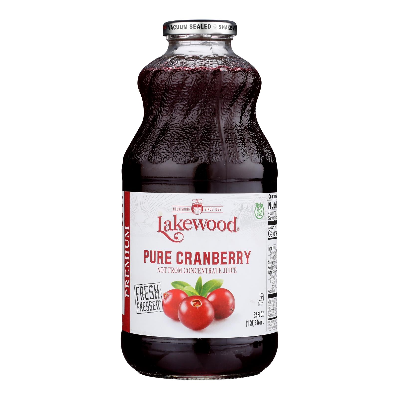 Lakewood - Juice - Cranberry - Case of 6 - 32 fl oz.