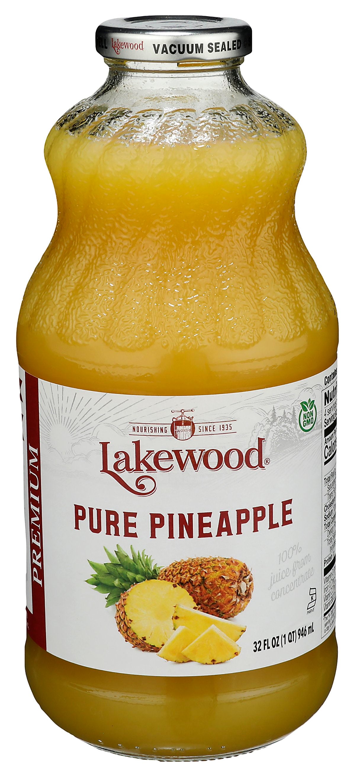 LAKEWOOD JUICE PINEAPLE PURE - Case of 6