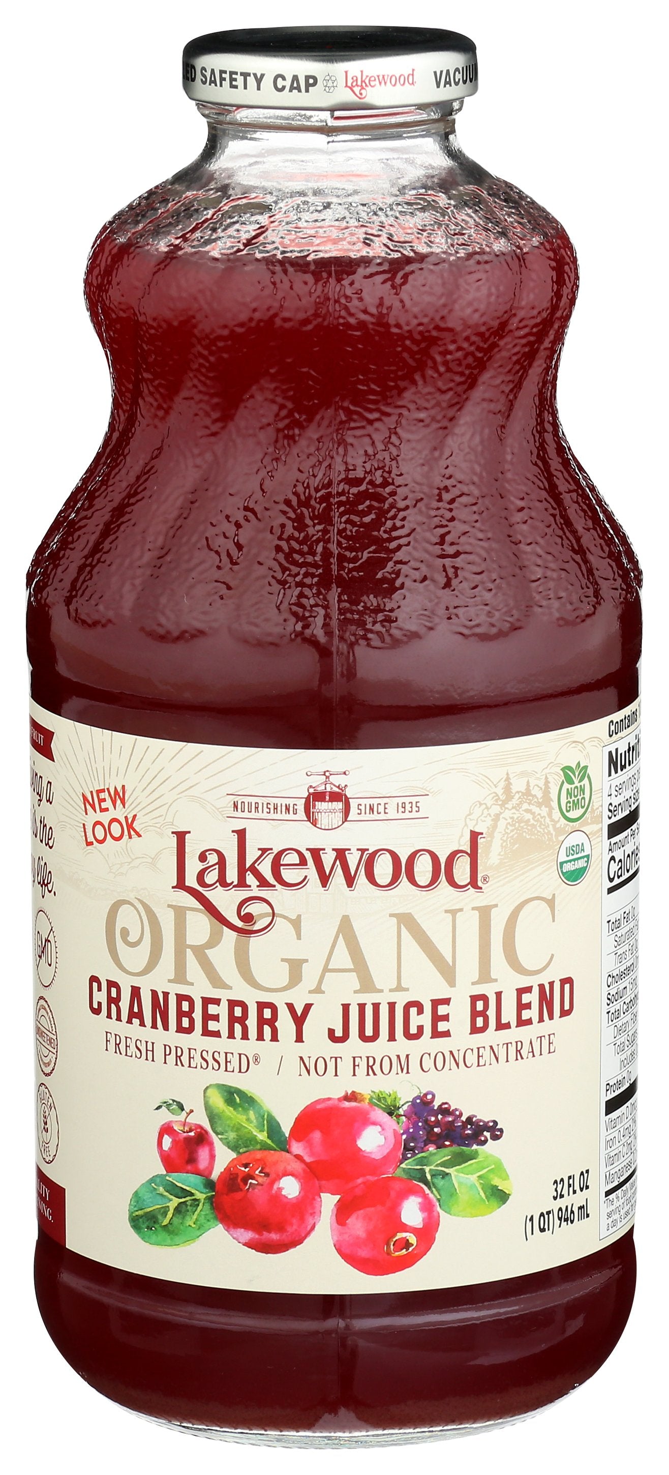 LAKEWOOD JUICE CRANBERRY BLEND ORG - Case of 6