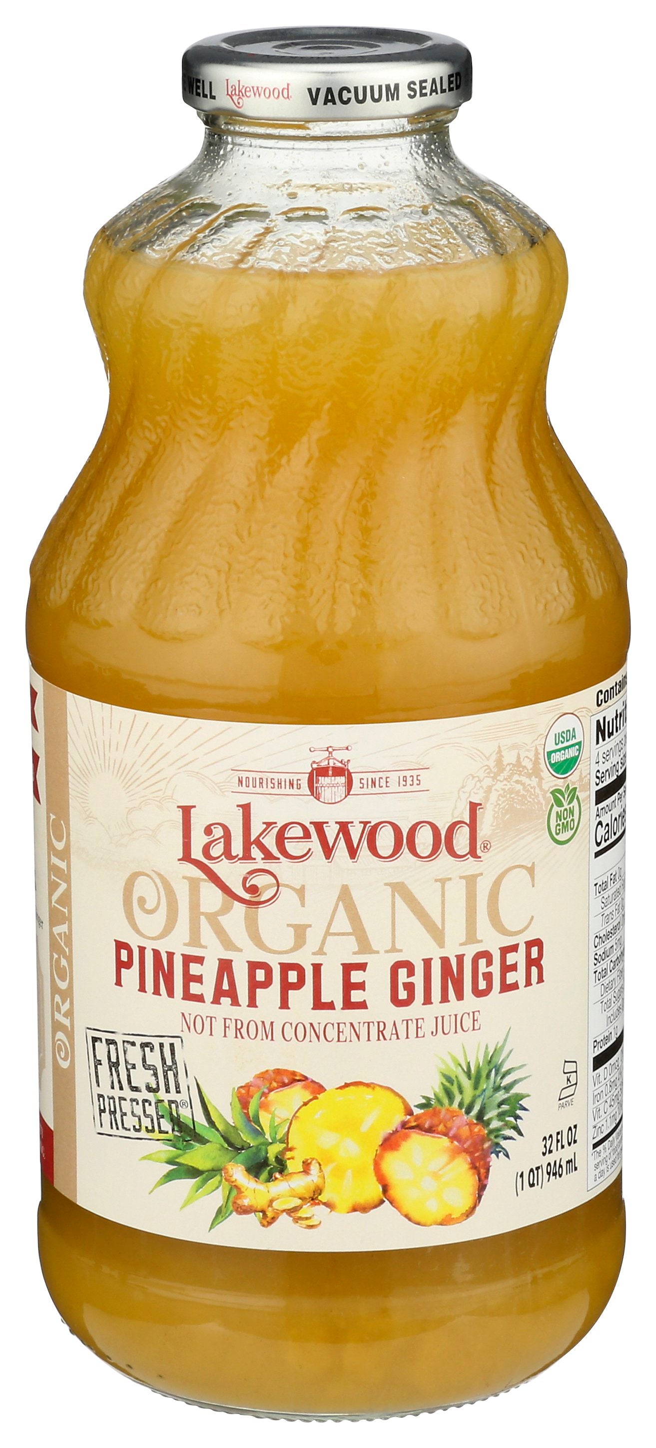 LAKEWOOD JUICE PNAPPL GNGR ORG - Case of 6