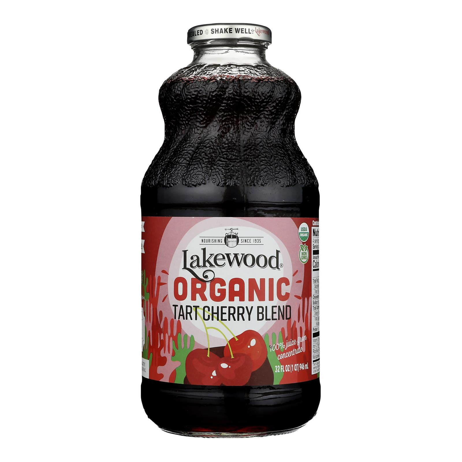 Lakewood - Organic Juice - Tart Cherry - Case of 6 - 32 fl oz. [2343630]