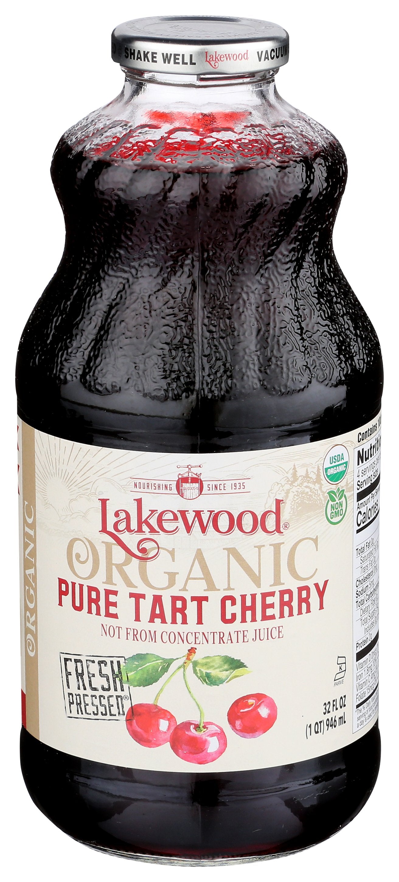 LAKEWOOD JUICE CHERRY TART PURE OR - Case of 6