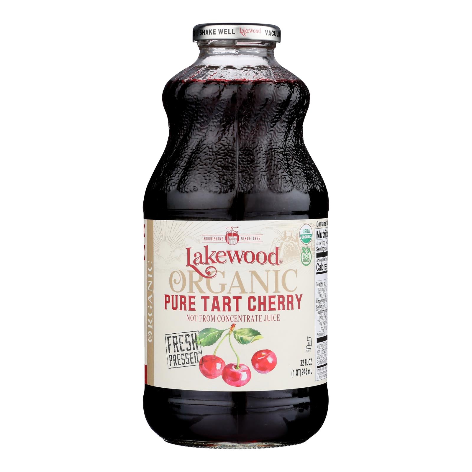 Lakewood - Organic Juice - Tart Cherry - Case of 6 - 32 fl oz. [2343796]