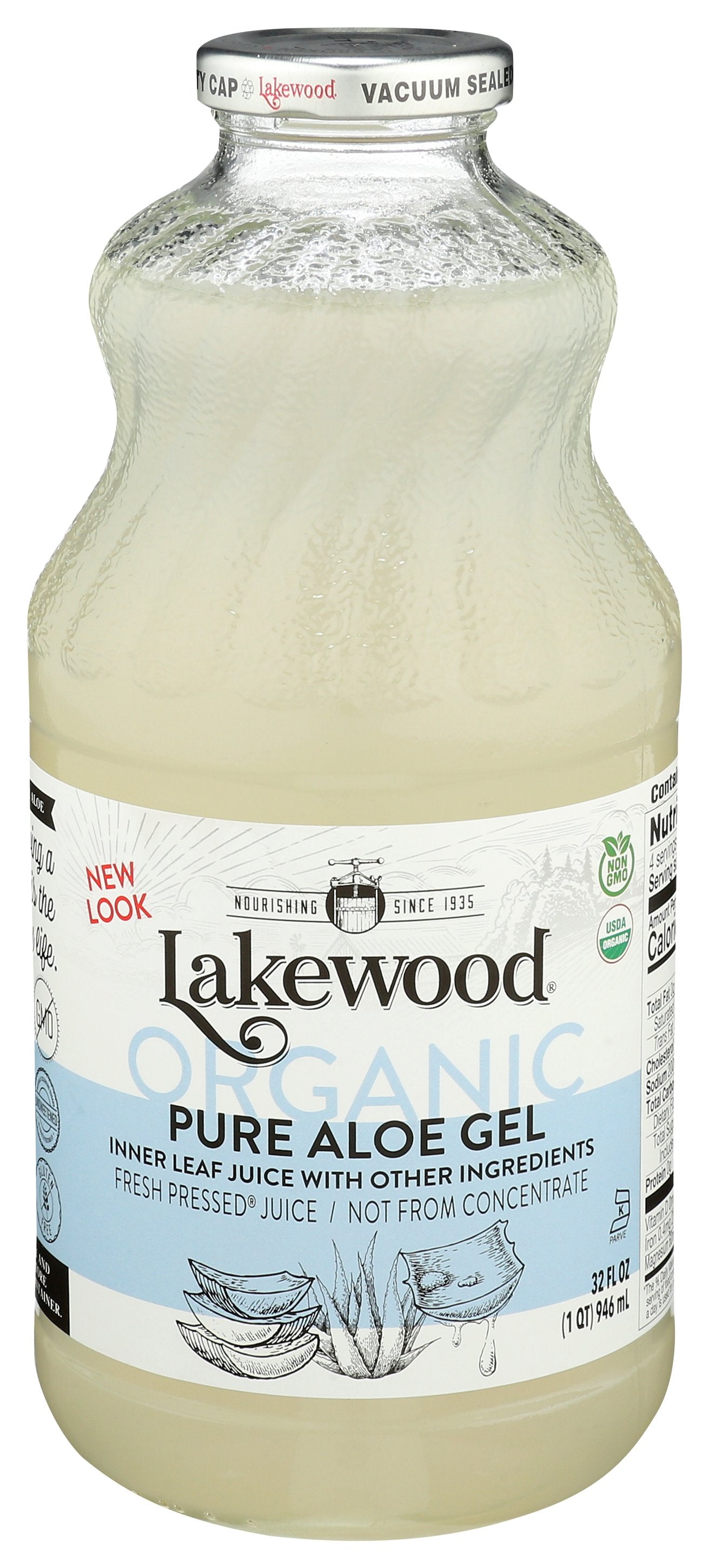 LAKEWOOD JUICE ALOE VERA GEL - Case of 6