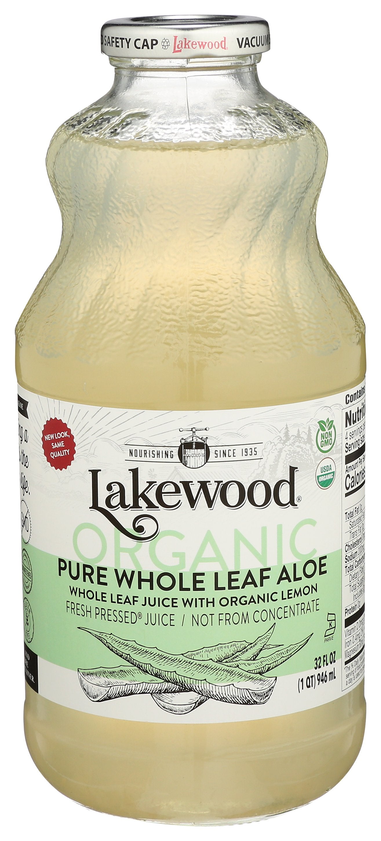 LAKEWOOD JUICE ALOE VERA LEAF - Case of 6