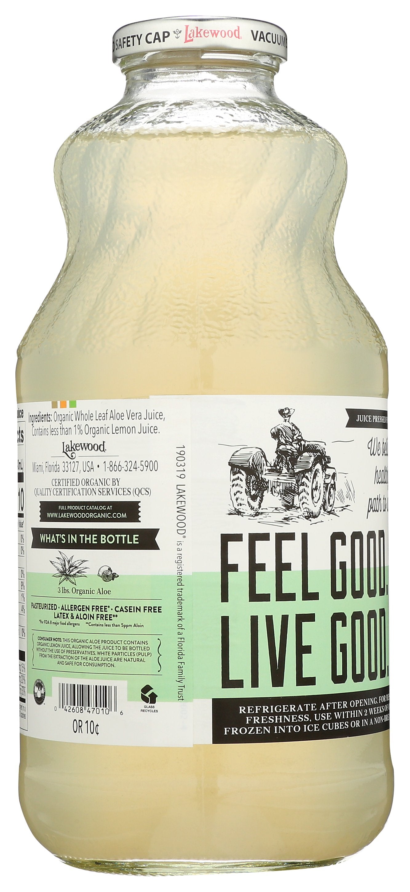 LAKEWOOD JUICE ALOE VERA LEAF - Case of 6