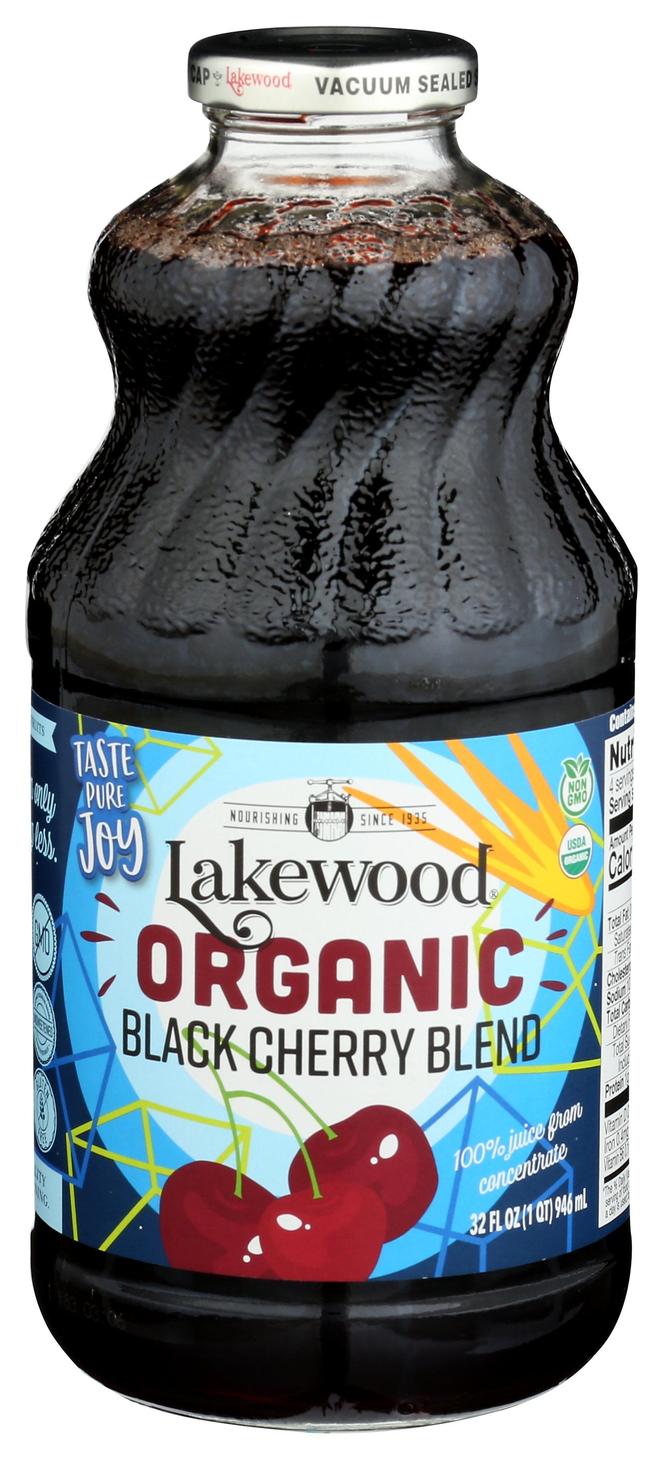 LAKEWOOD JUICE SH BLK CHERRY ORG - Case of 6