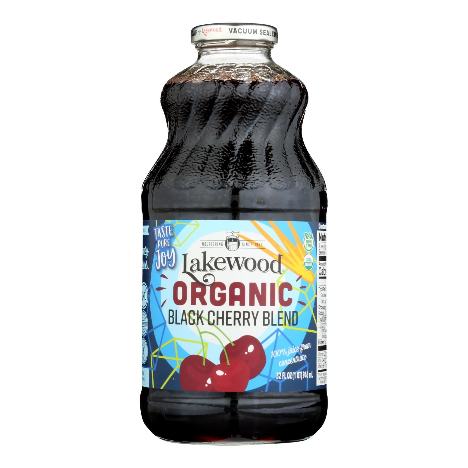 Lakewood - Organic Juice - Black Cherry - Case of 6 - 32 fl oz.