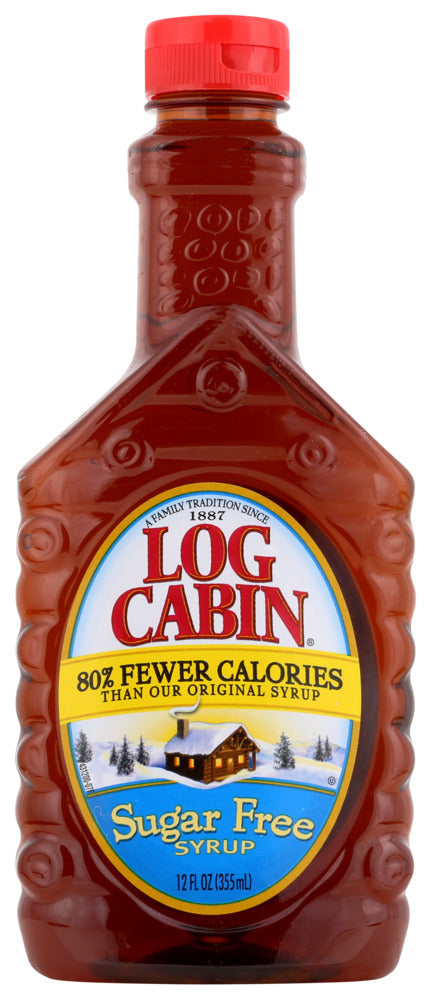 Log Cabin Sugar Free Syrup - Case of 12 - 12 FO