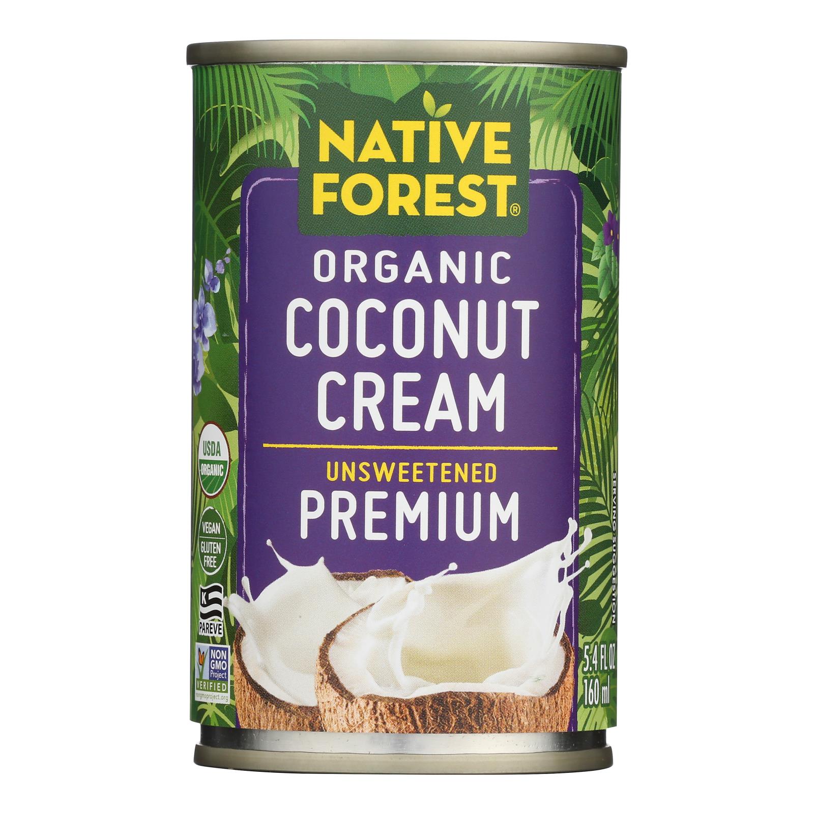 Native Forest Organic Cream Premium - Coconut - Case Of 12 - 5.4 Fl Oz.