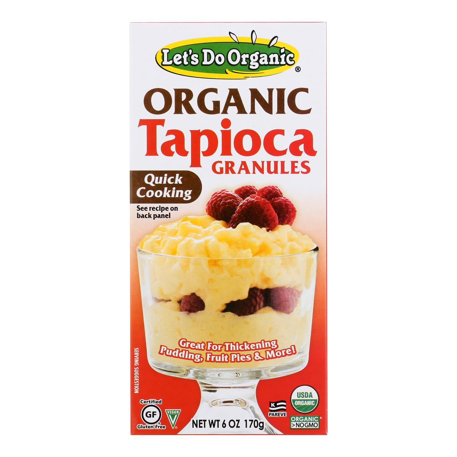 Let's Do Organics Tapioca Granules - Case Of 6 - 6 Oz.