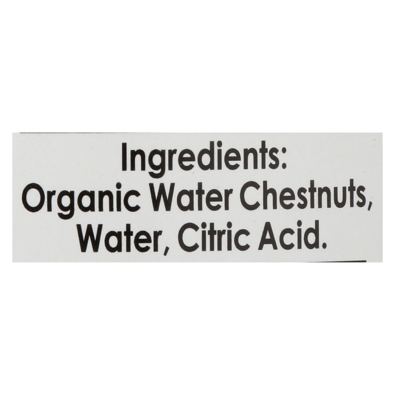 Native Forest Organic Sliced Water Chestnuts - Case Of 6 - 8 Oz