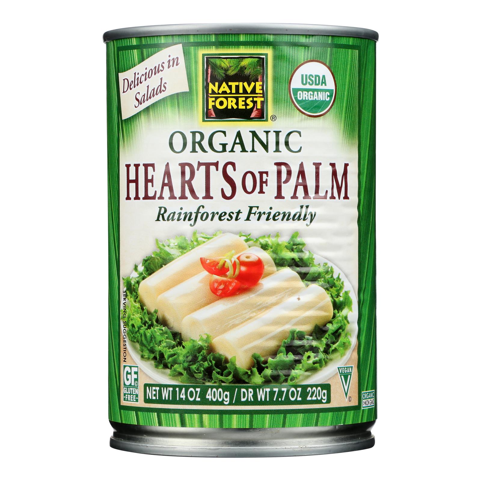 Native Forest Organic Hearts - Palm - Case Of 12 - 14 Oz.