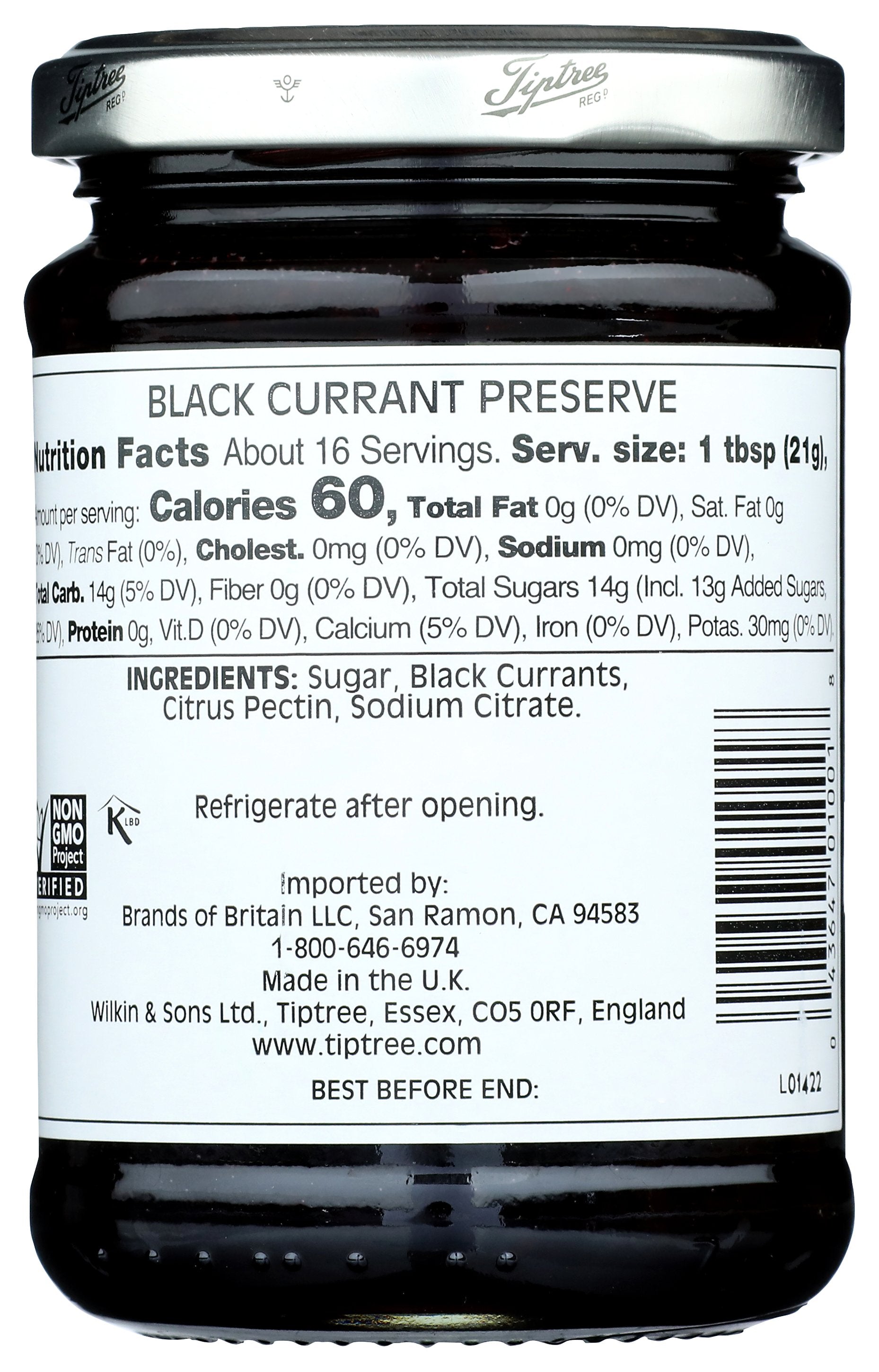 TIPTREE PRESERVE BLK CURRANT - Case of 6