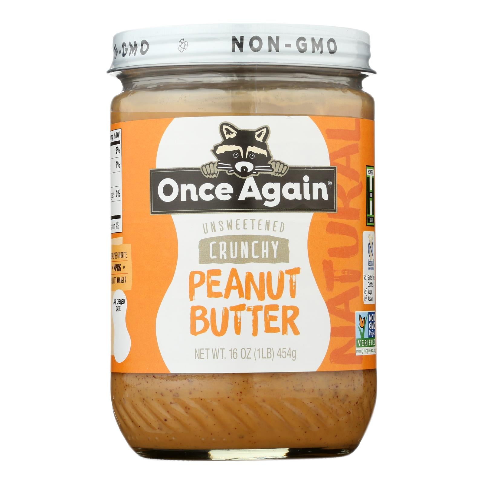 Once Again - Peanut Butter Crunchy Salt - Case Of 6-16 Oz