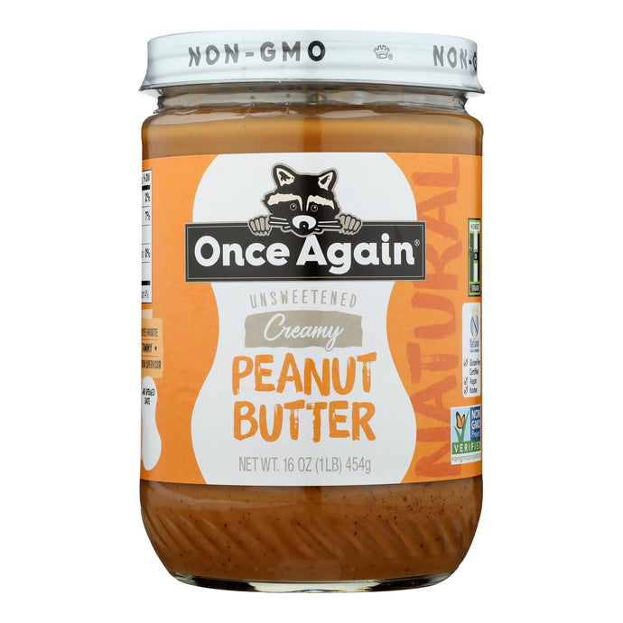 Once Again - Peanut Butter Creamy Unswt Salt - Case Of 6-16 Oz