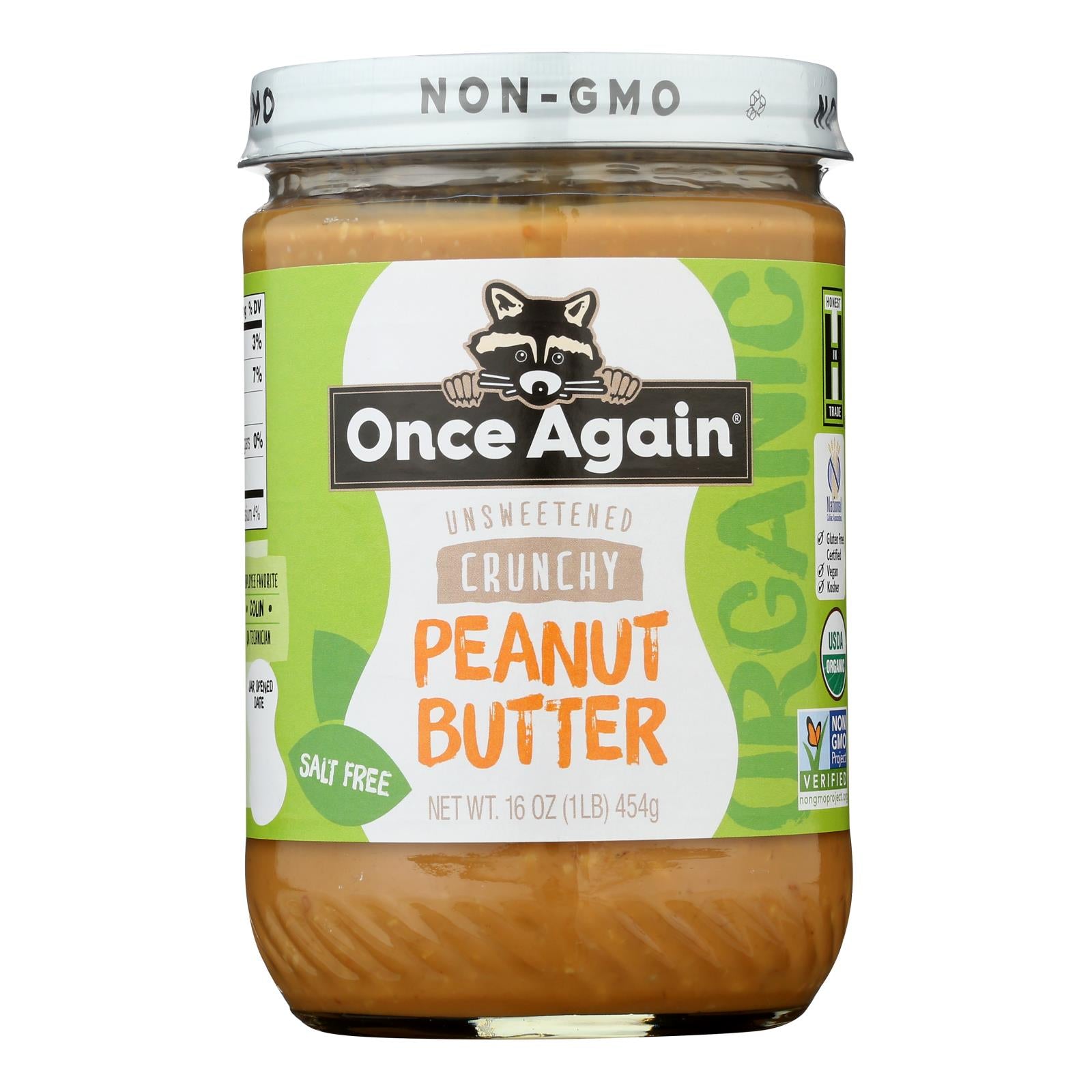 Once Again - Peanut Butter Crunchy Ns - Case Of 6-16 Oz