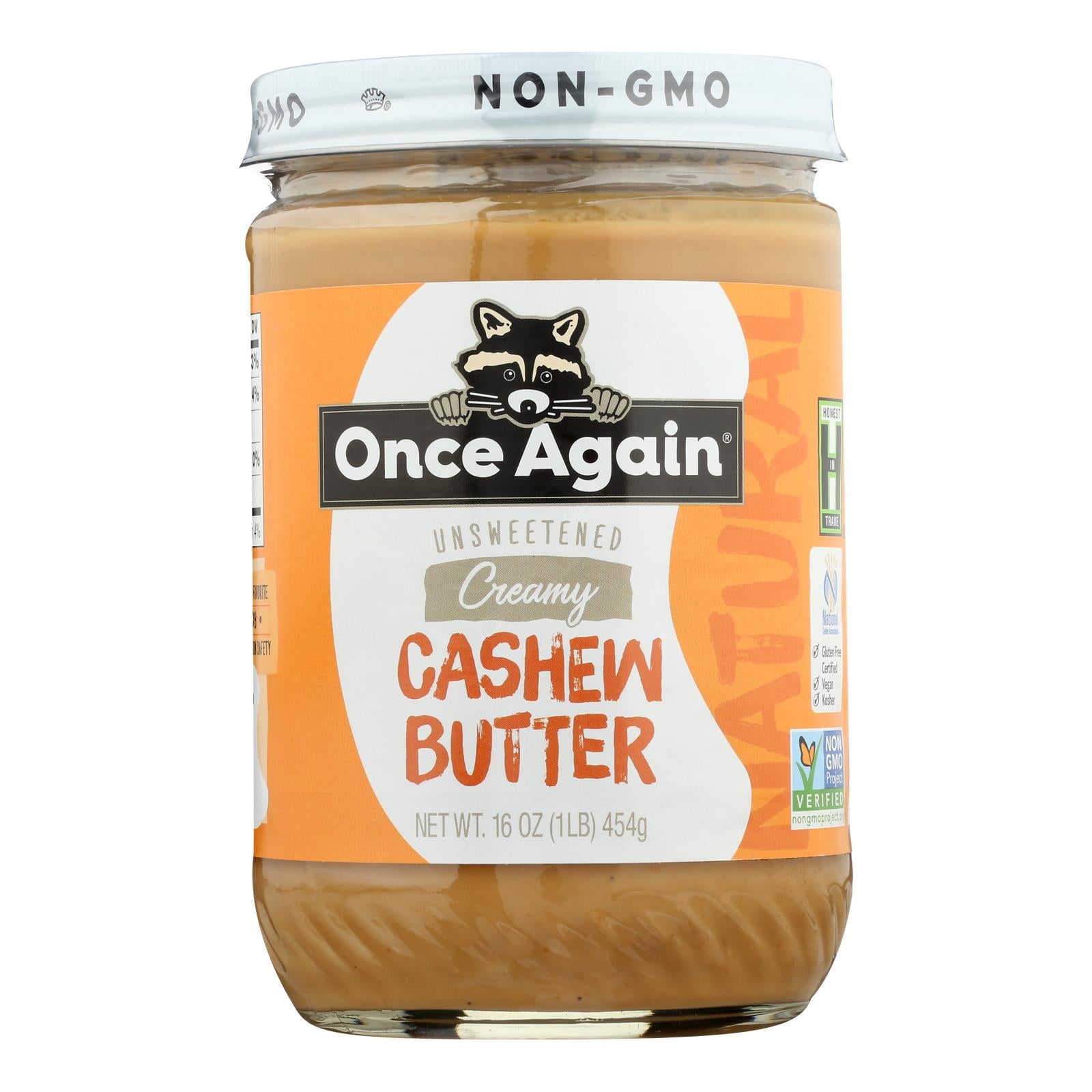 Once Again - Cashew Butter Ns - Case of 6-16 OZ