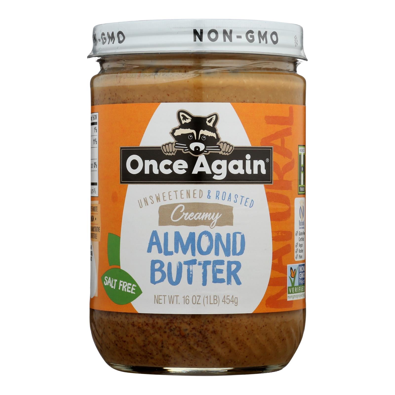 Once Again - Almond Butter Smth Ns - Case Of 6-16 Oz