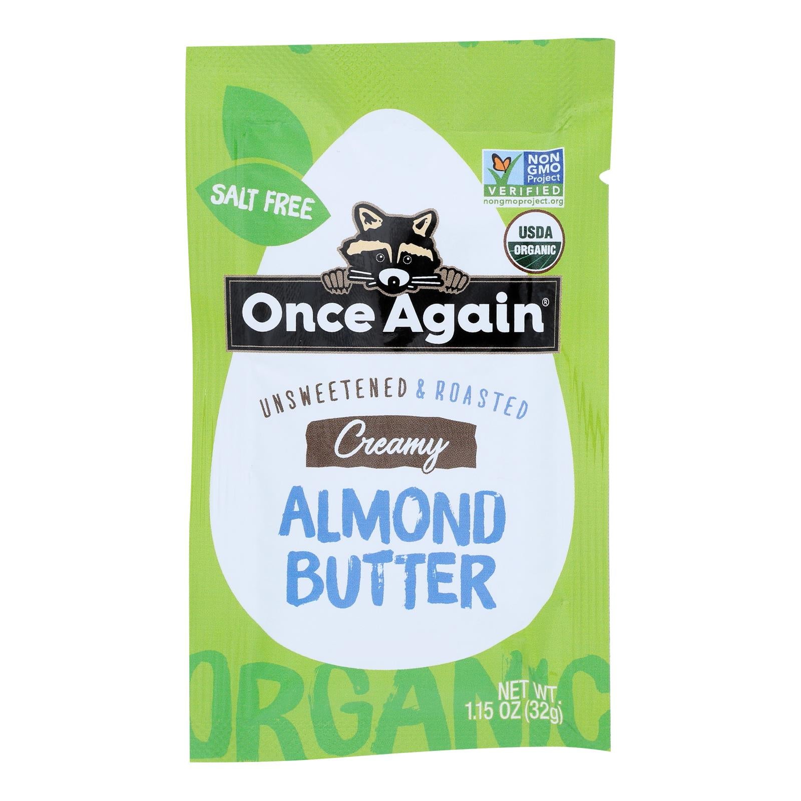 Once Again Almond Butter - Organic - Original - Squeeze Pack - 1.15 oz - case of 10