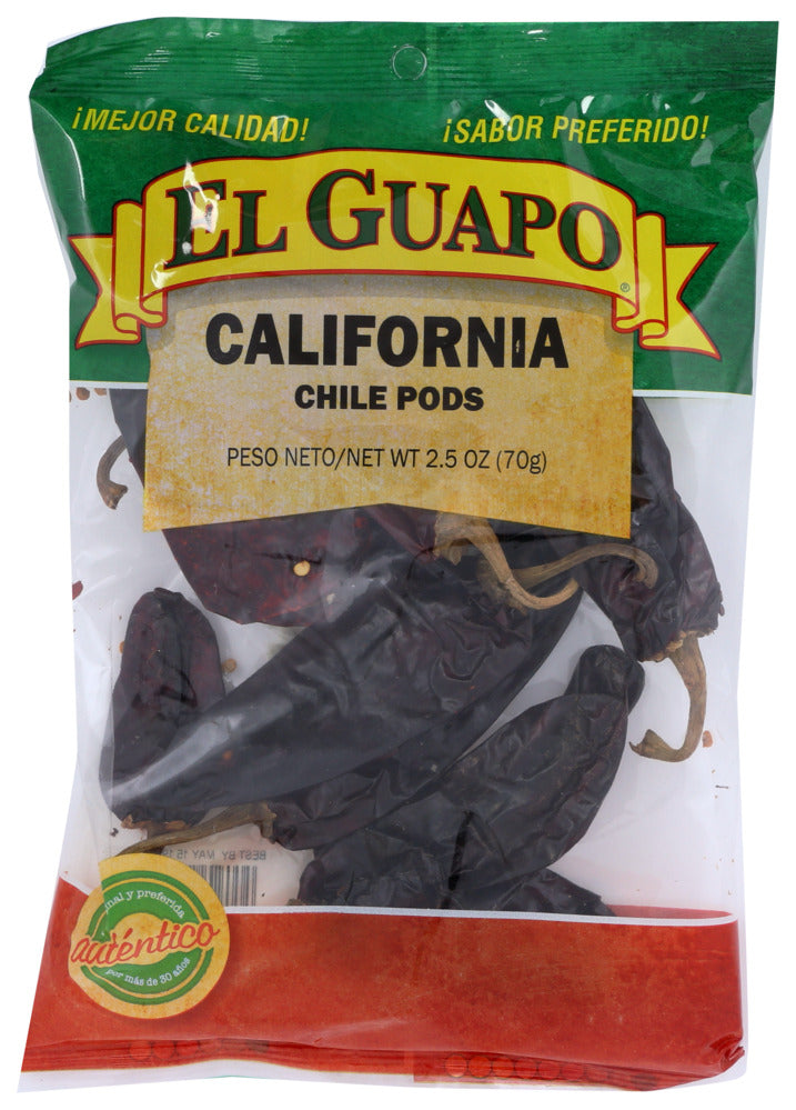 El Guapo Spice Cali Chili Pods - Pack of 12 - 2.5 oz