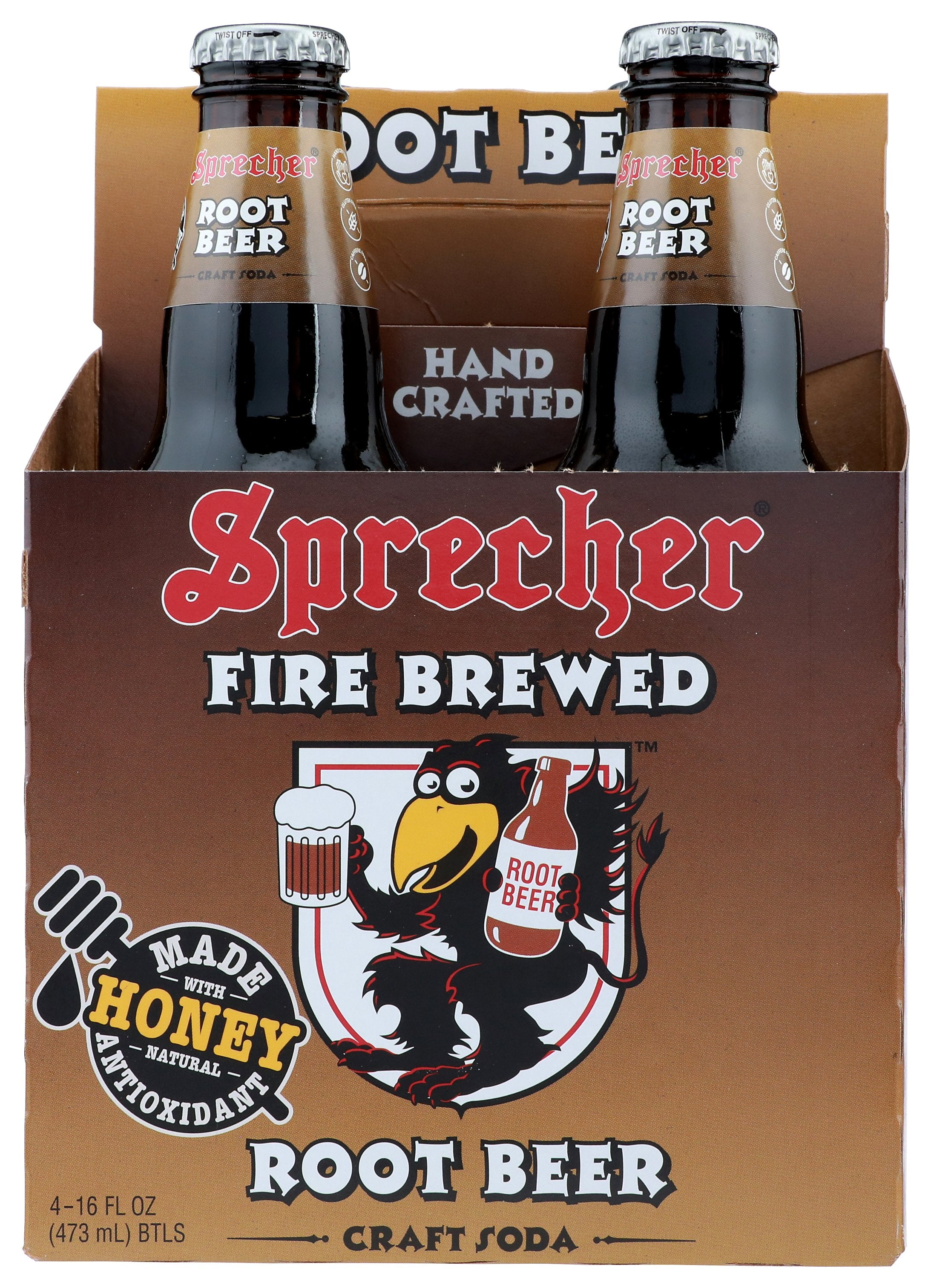 SPRECHER SODA ROOT BEER 4PK - Case of 6