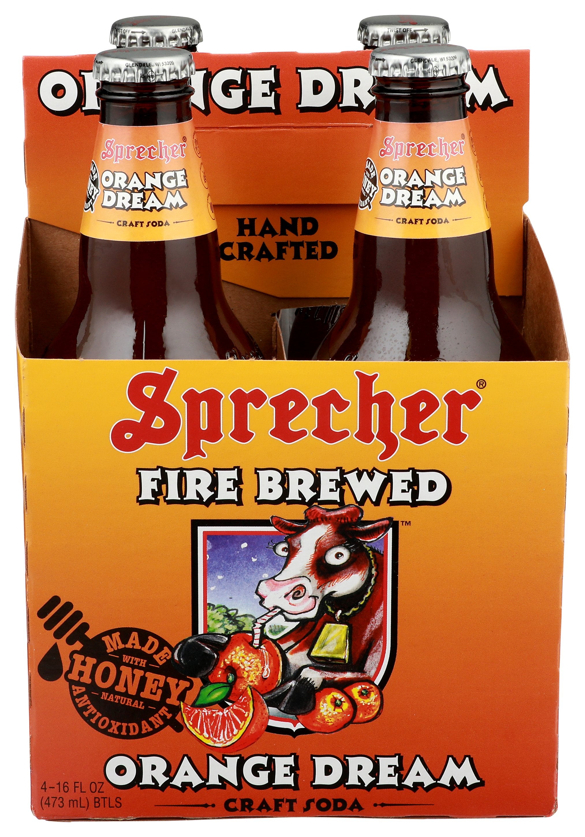 SPRECHER SODA ORNG DRM 4PK - Case of 6