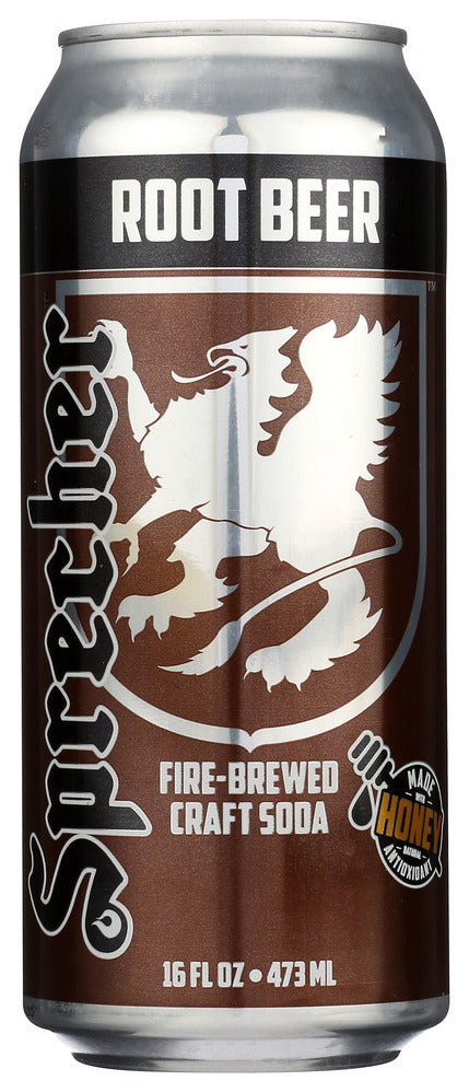 Sprecher Soda Root Beer - Case of 12 - 16 fl oz.
