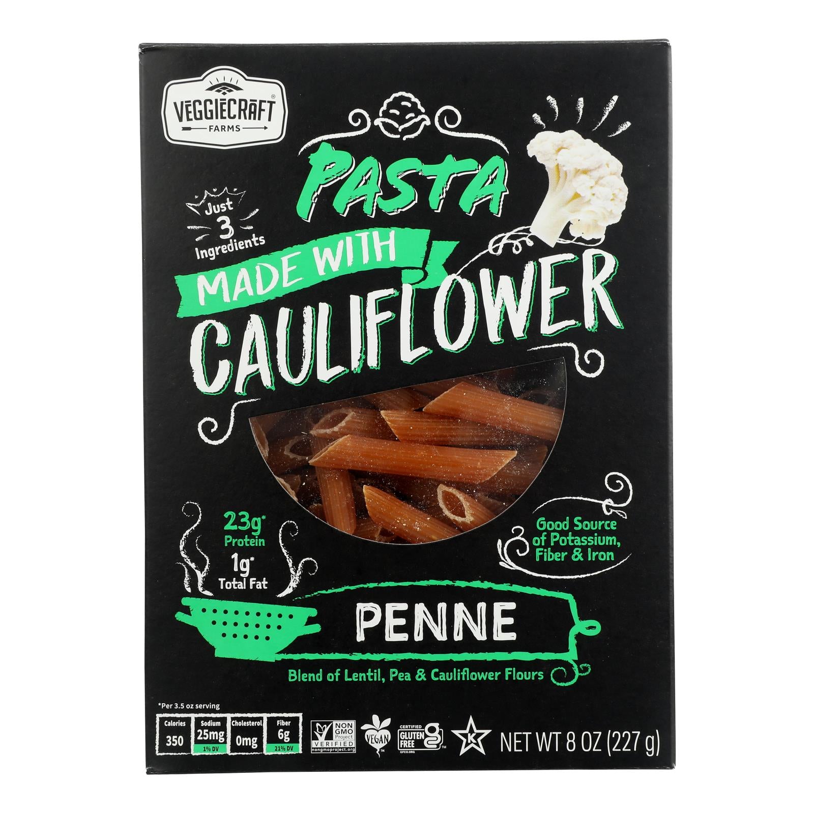 Veggiecraft - Pasta Penne Cauliflower - Case of 12-8 OZ