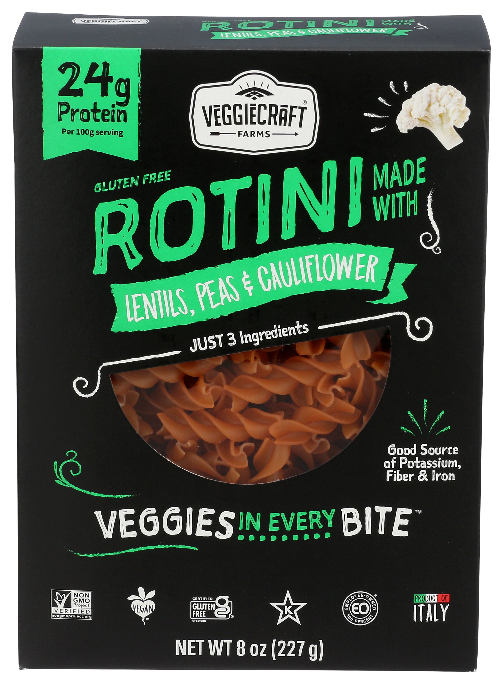 VEGGIECRAFT PASTA ROTINI CAULI - Case of 6